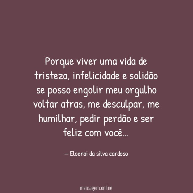 Porque viver uma vida de tristeza