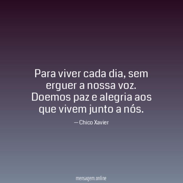 Para viver cada dia