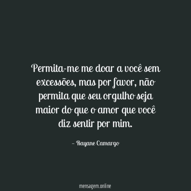 Permita-me me doar a você sem excessões