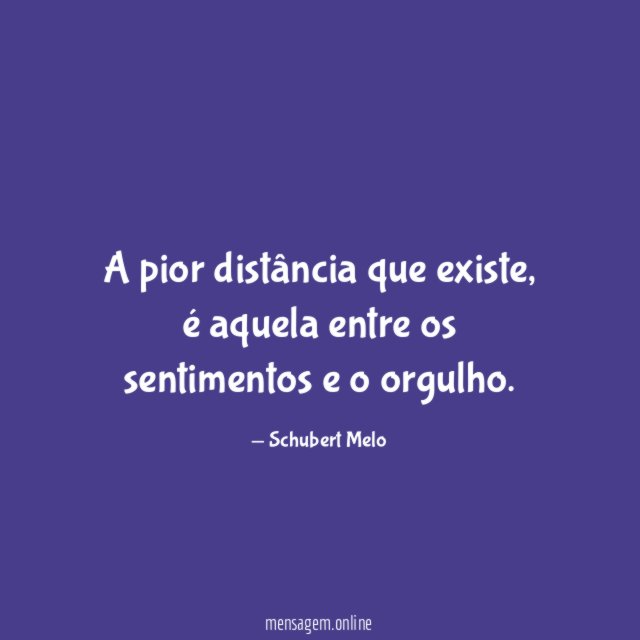 A pior distância que existe