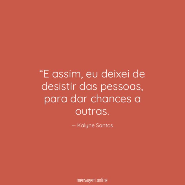 E assim
