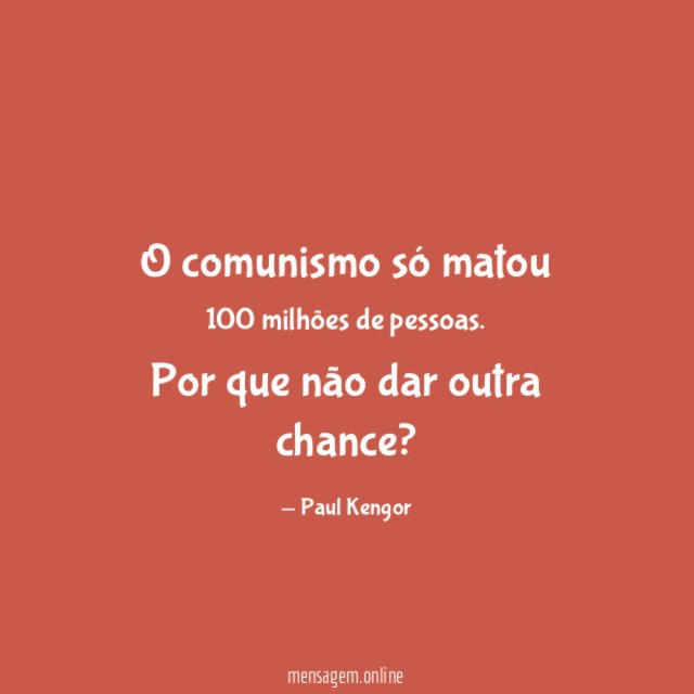 O comunismo só matou 100 milhões de pessoas