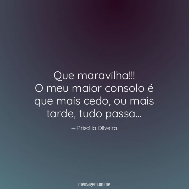 Que maravilha