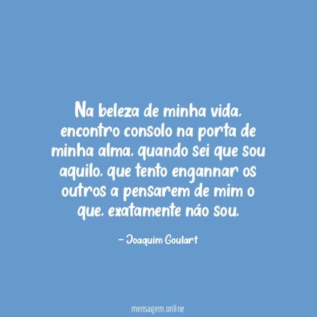 Na beleza de minha vida