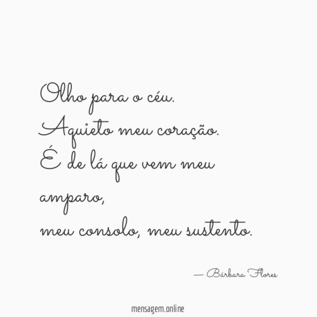 Olho para o céu