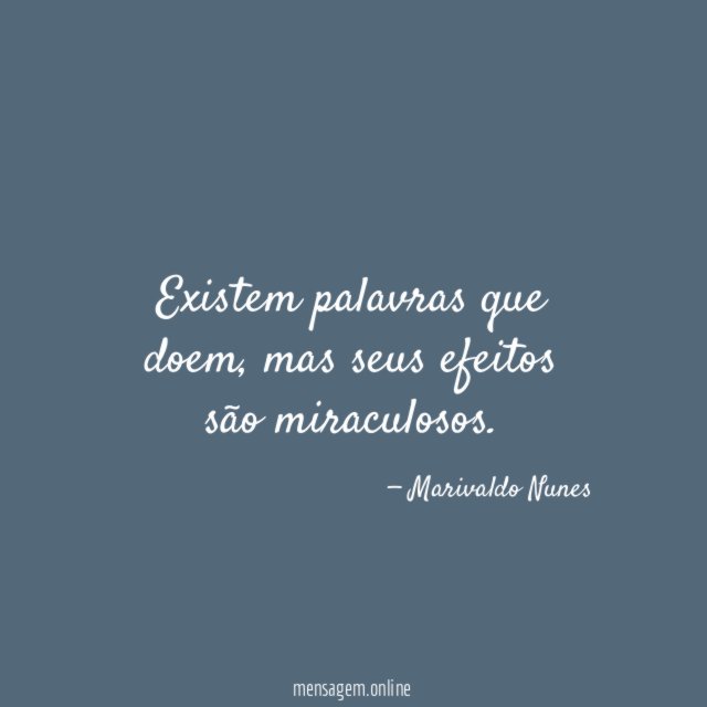 Existem palavras que doem