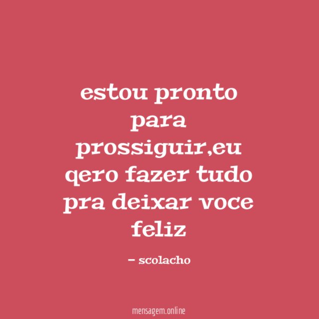 estou pronto para prossiguir