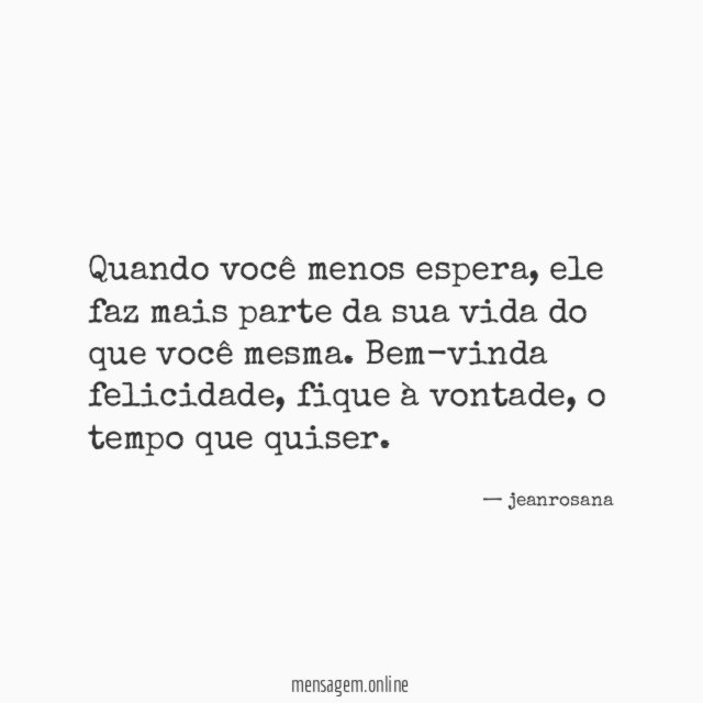 Quando você menos espera