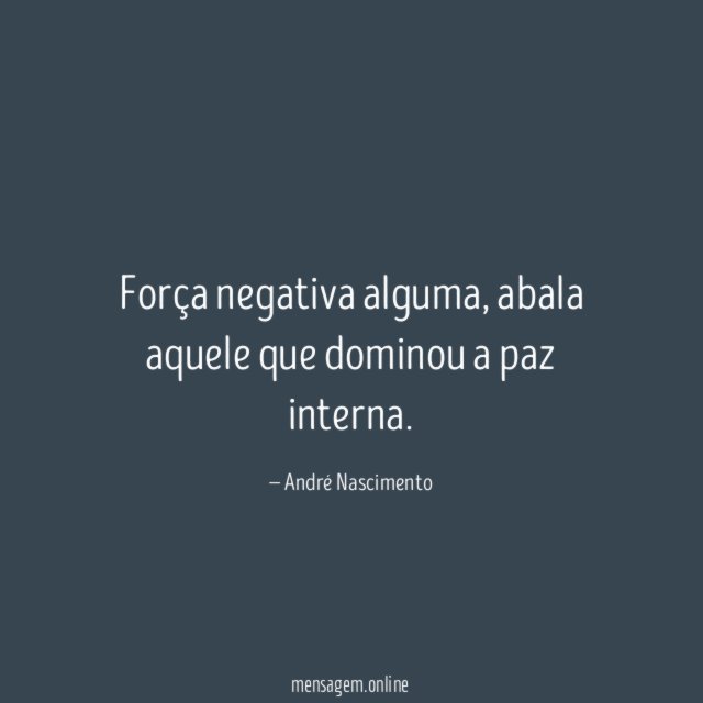 Força negativa alguma