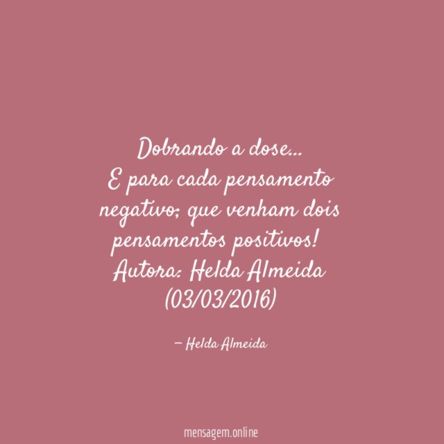 Dobrando a dose