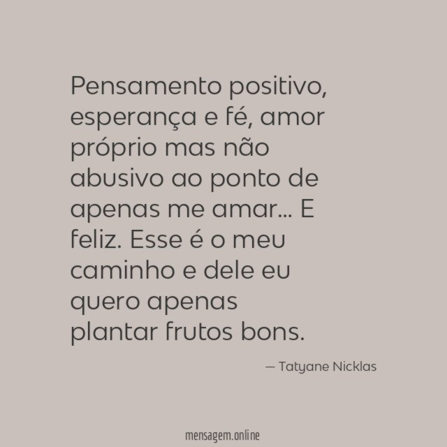 Pensamento positivo