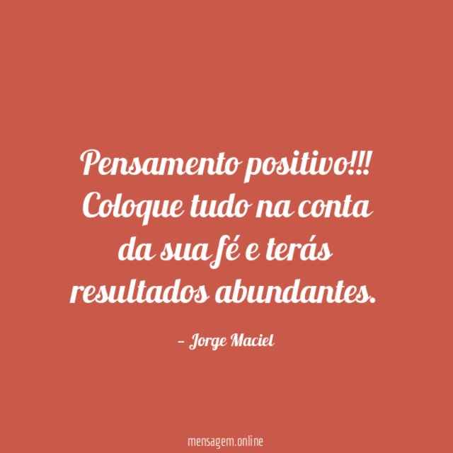 Pensamento positivo