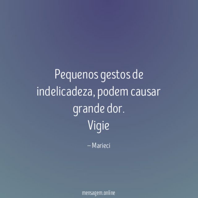 Pequenos gestos de indelicadeza