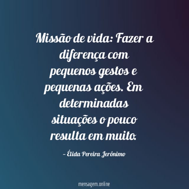 Missão de vida
