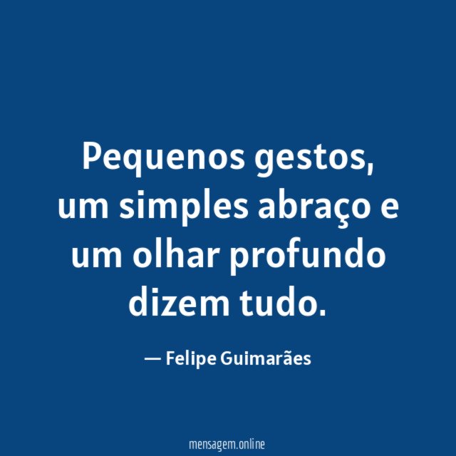 Pequenos gestos