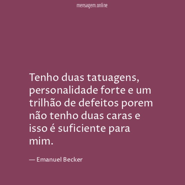 Tenho duas tatuagens