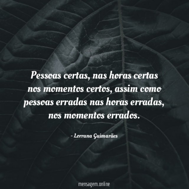 Pessoas certas