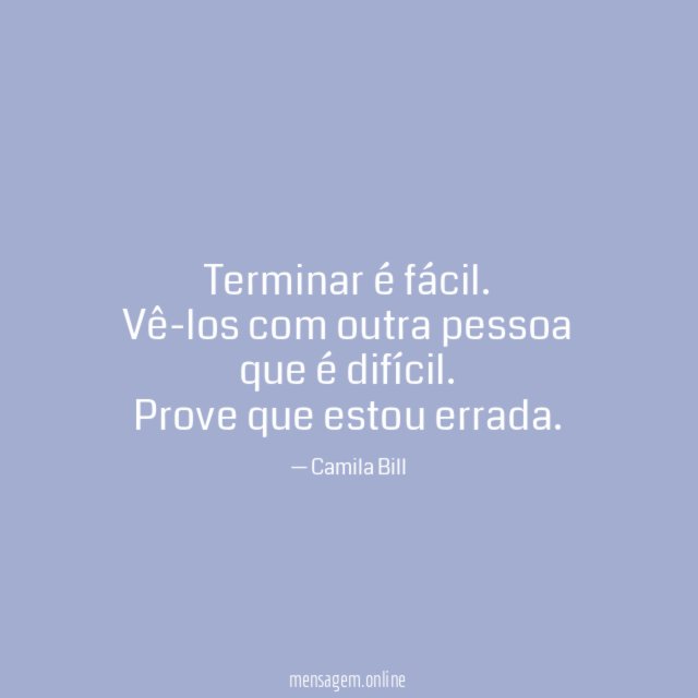 Terminar é fácil