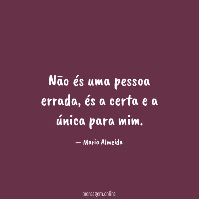 Não és uma pessoa errada