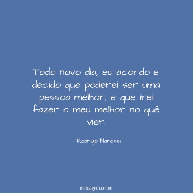 Todo novo dia