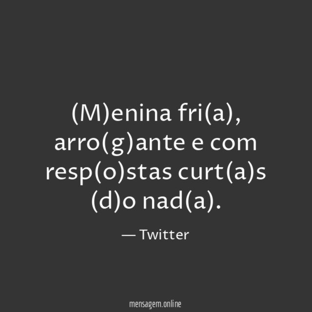 M)enina fri(a)