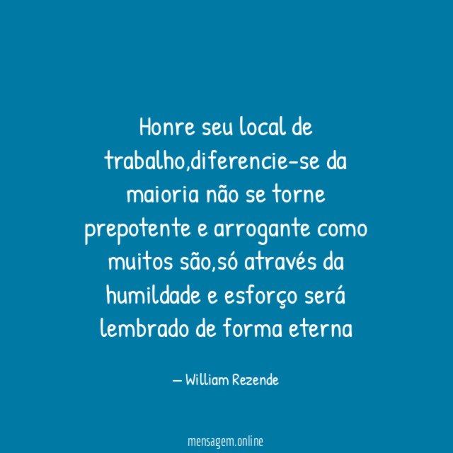 Honre seu local de trabalho