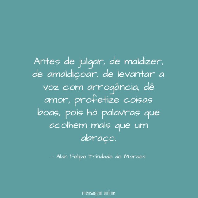 Antes de julgar