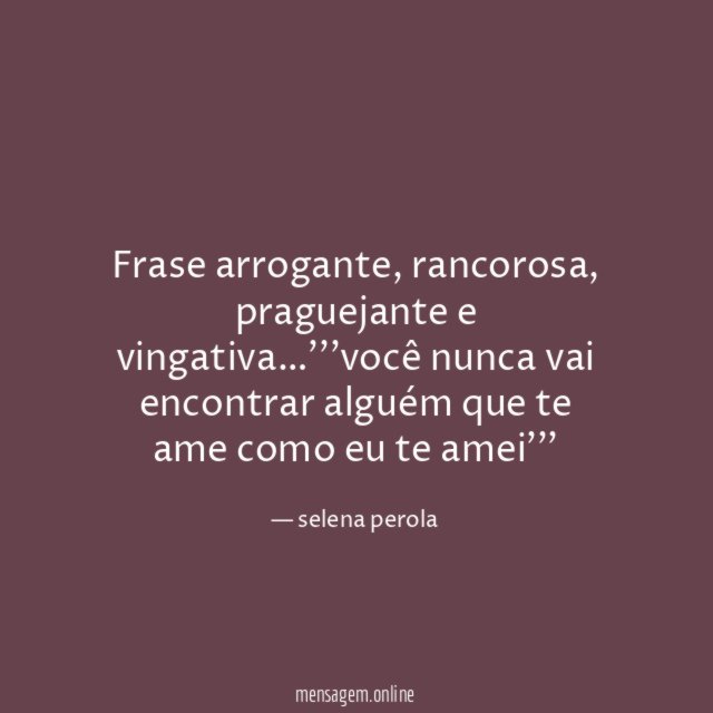 Frase arrogante