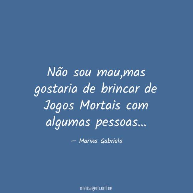 Não sou mau