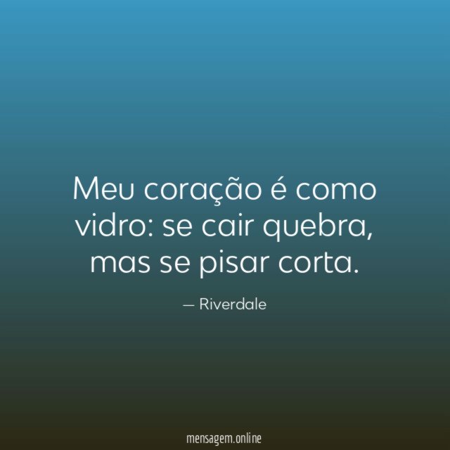 Meu coração é como vidro