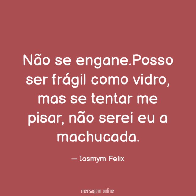 Não se engane