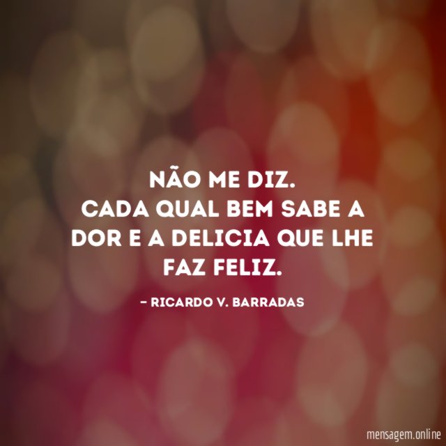 Não me diz