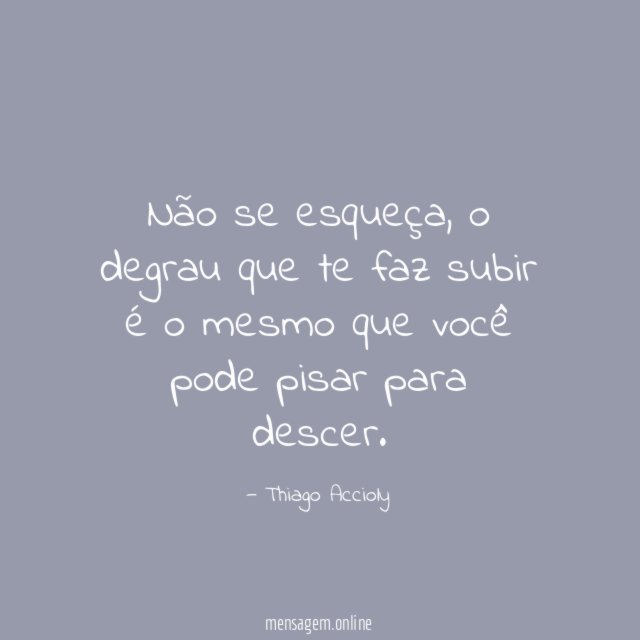 Não se esqueça