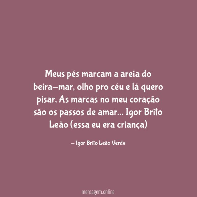 Meus pés marcam a areia do beira-mar