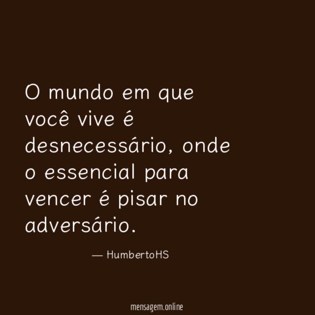 O mundo em que você vive é desnecessário