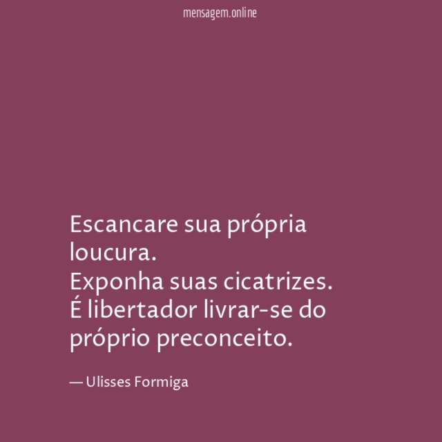 Escancare sua própria loucura