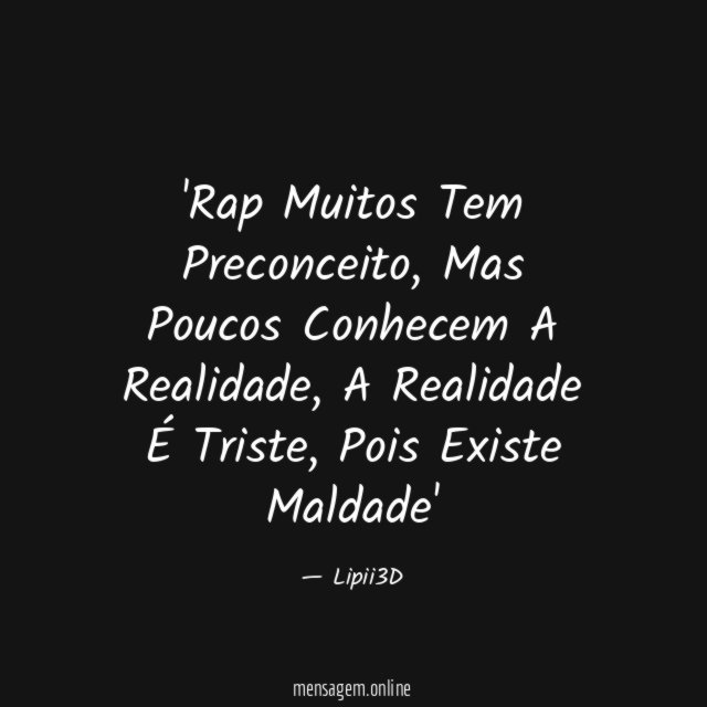 Rap Muitos Tem Preconceito