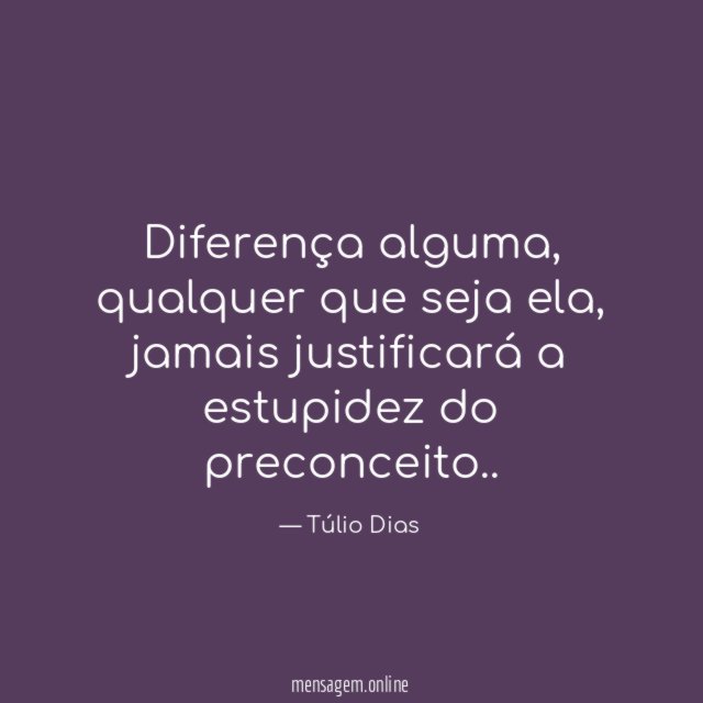 Diferença alguma