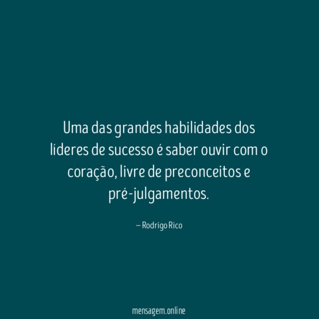 Uma das grandes habilidades dos líderes de sucesso