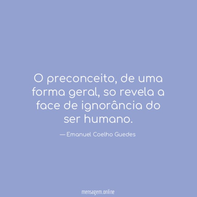 O preconceito