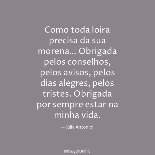 Como toda loira precisa da sua morena