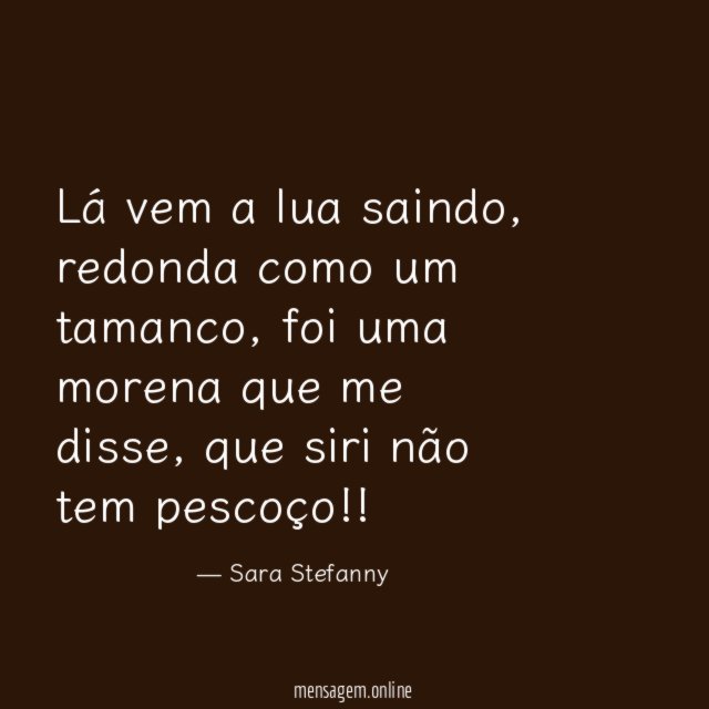 Lá vem a lua saindo