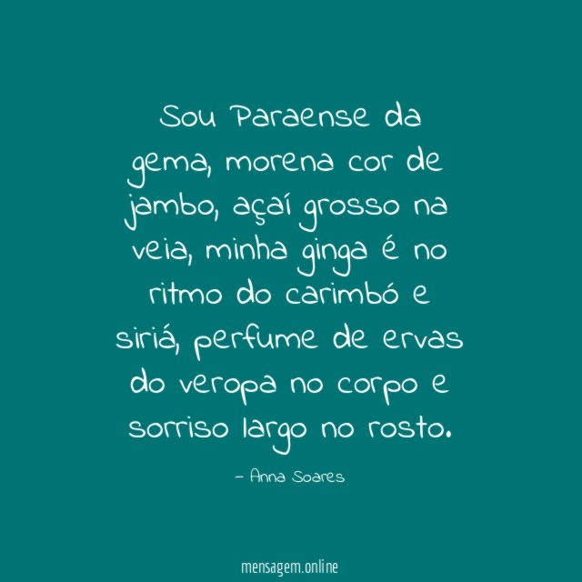 Sou Paraense da gema