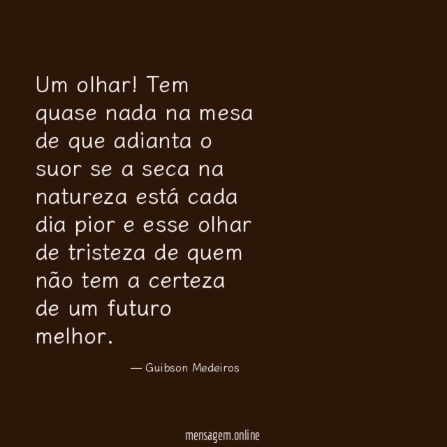 Um olhar!
