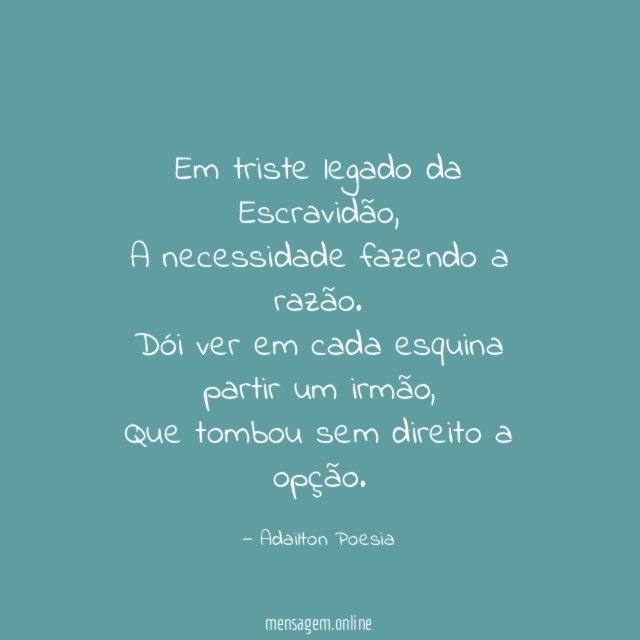 Em triste legado da Escravidão
