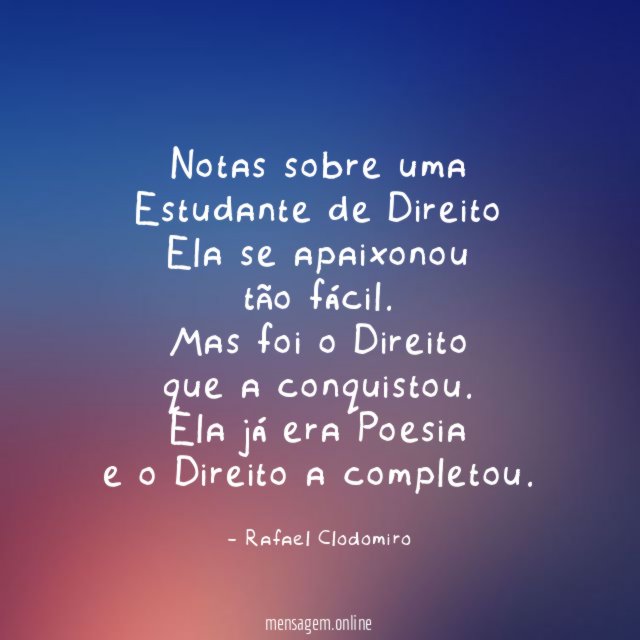 Notas sobre uma Estudante de Direito