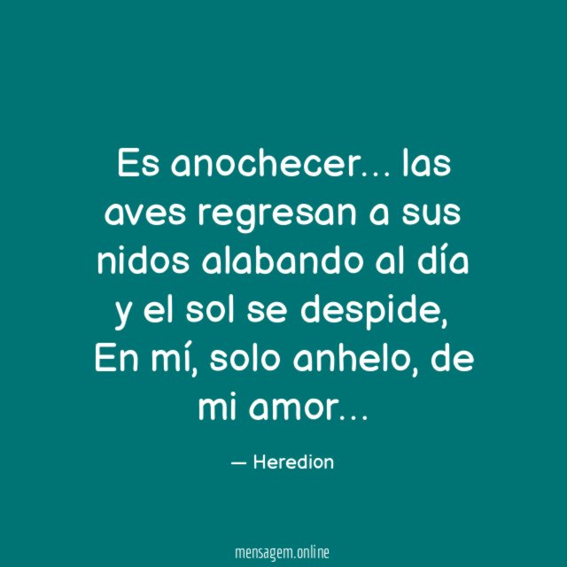Es anochecer