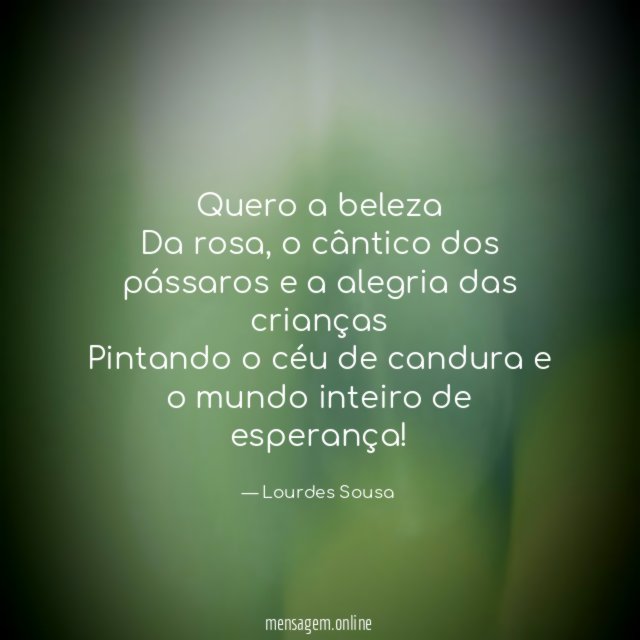Quero a beleza Da rosa