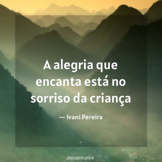 A alegria que encanta está no sorriso da criança