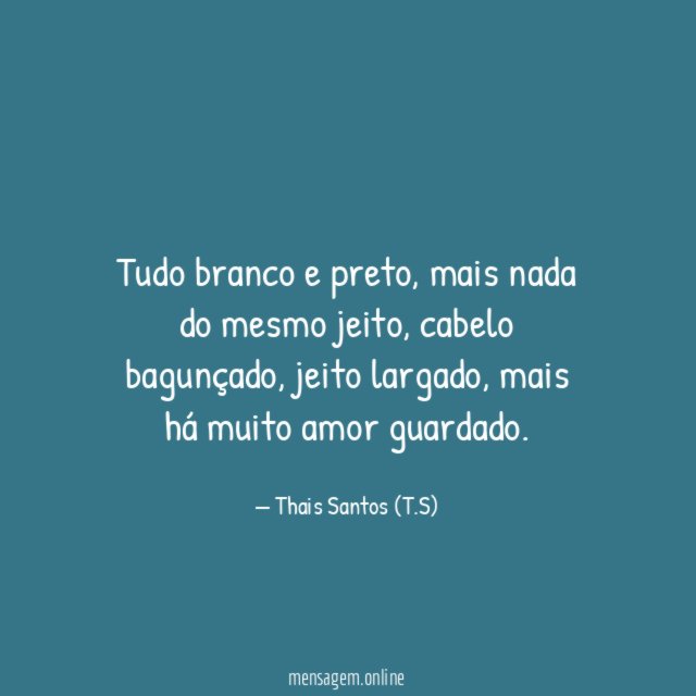 Tudo branco e preto